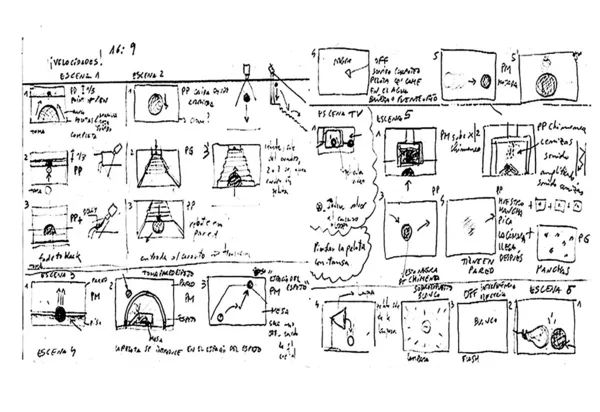 Storyboard-Skizze — Stockfoto