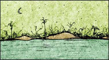 el çizmek manzara resim