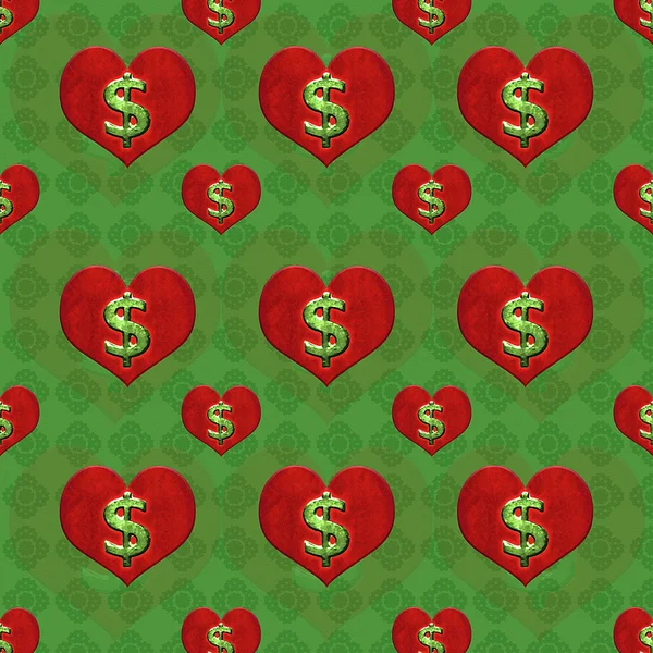 Love for Money Pattern — Stock Photo, Image