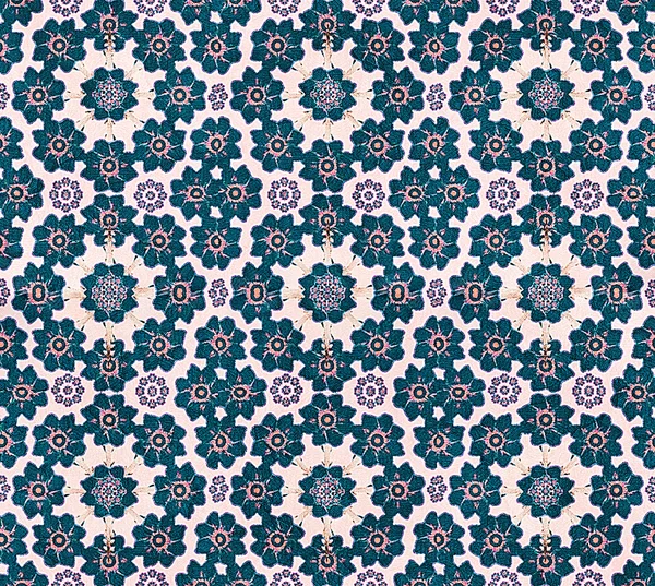 Grunge Fabric Floral Pattern — Stock Photo, Image