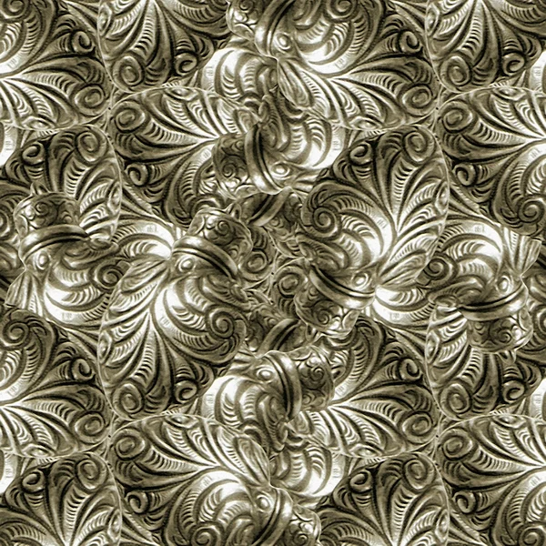 Silver Swirls Background — Stock Photo, Image