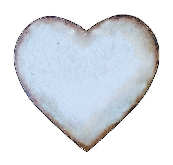 Forma de corazón Grunge aislado — Foto de Stock