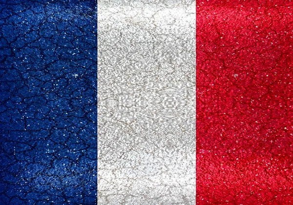 Bandera grunge de Francia — Foto de Stock