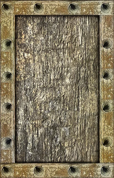 Ancient Wood Portrait Background — Stock Photo, Image
