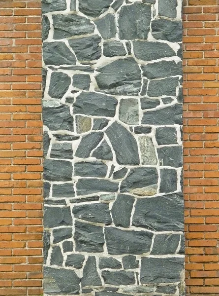 石材的纹理和砖墙壁 — 图库照片