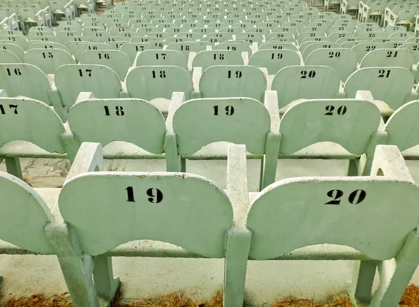 Numbered Seats — Stock Photo, Image