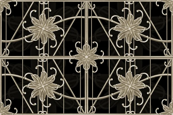 Luxury Silver Ornamental Pattern — Stock Photo, Image