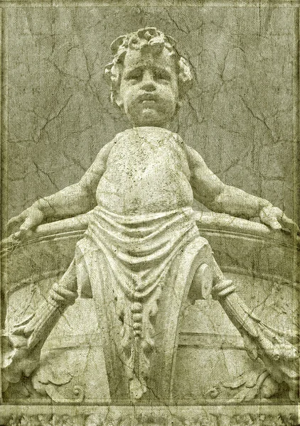 少年の古典的なスタイルの彫刻 — ストック写真