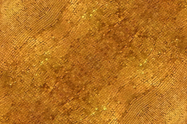 Mosaico dorado fondo — Foto de Stock