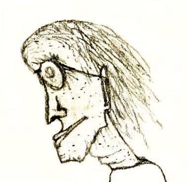 oude vrouw met een bril