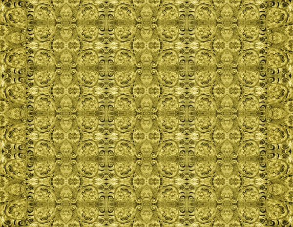 古代の黄金の装飾的なパターン — ストック写真