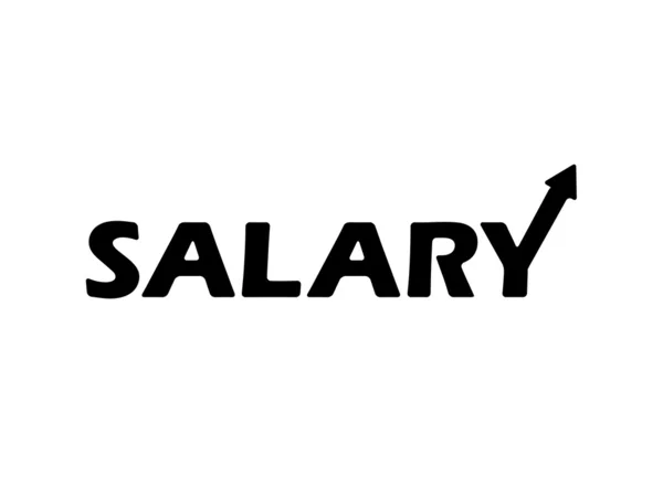 Desenho de conceito tipográfico salarial — Fotografia de Stock