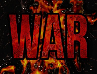 savaş tipografi grunge tarzı illüstrasyon tasarımı