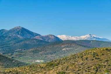 Peloponnese bölgesindeki dağ manzarası, Yunanistan