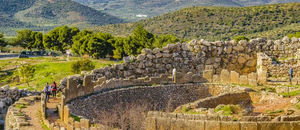 Scena Paesaggistica Giorno Presso Antica Città Micene Peloponneso Grecia — Foto Stock