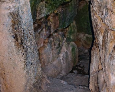 Antik Mycenae şehrinde Rocky mezarı, peloponnese, Yunanistan