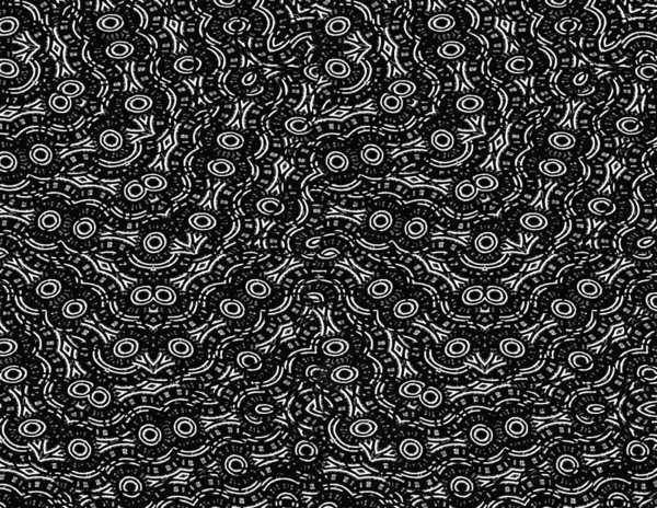 Black and white modern decorative abstract intricate ornate pattern