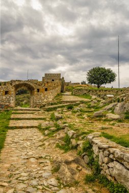 Ünlü Palamidi Kalesi, Nafplion Şehri, Peloponnese, Greece