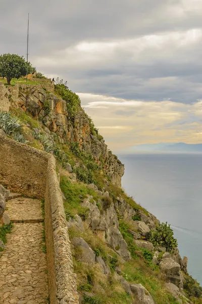 Tagesszene Der Berühmten Palamidi Festung Napoleon Stadt Peloponnes Griechenland — Stockfoto