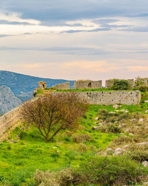 Scena Giorno Famoso Forte Palamidi Città Nafplion Peloponneso Grecia — Foto Stock