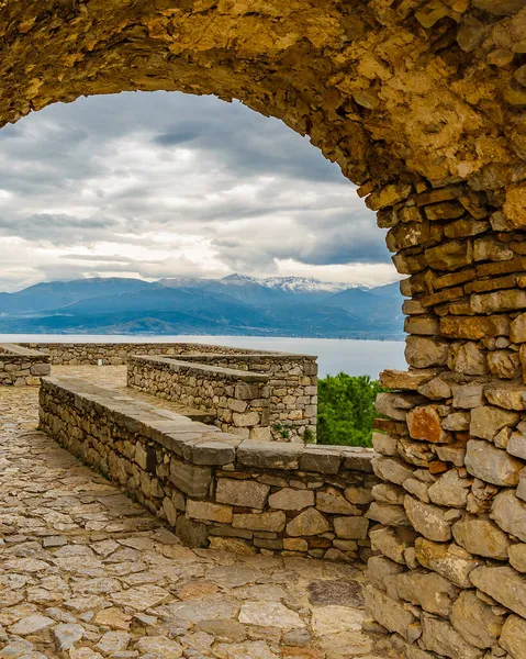 Tagesszene Der Berühmten Palamidi Festung Napoleon Stadt Peloponnes Griechenland — Stockfoto