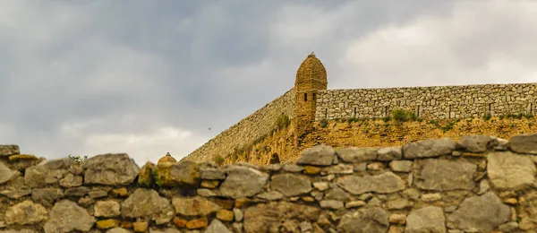 Escena Día Famoso Fuerte Palamidi Ciudad Nafplion Peloponeso Griego — Foto de Stock