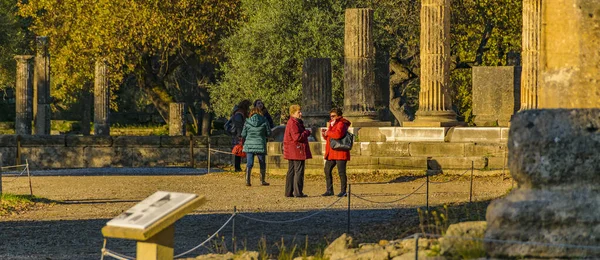 Олимпия Грица Январь 2020 Дневная Сцена Руин Древнего Города Приветствие — стоковое фото