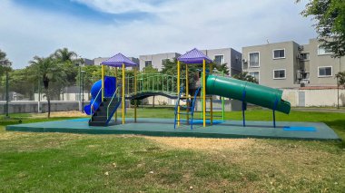 Boş çocuk oyunları parkı, samborondon, ekvador
