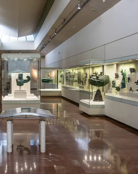 Vista Interior Del Museo Arqueológico Olympia Grecia — Foto de Stock