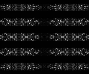 Siyah ve beyaz fütürist stil geometrik çizgiler kusursuz desen