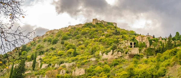 Landskap Kulle Mystras Stad Peloponnesos Grekland — Stockfoto