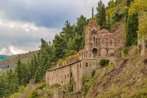 Buitenaanzicht Van Het Pantanassa Klooster Mystras Griekenland — Stockfoto