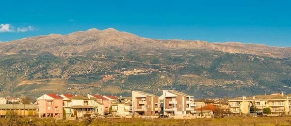 Pequena Cidade Topo Hil Peloponnese Grécia — Fotografia de Stock