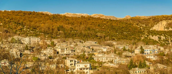 Pequeña Ciudad Parte Superior Hil Peloponeso Griego — Foto de Stock