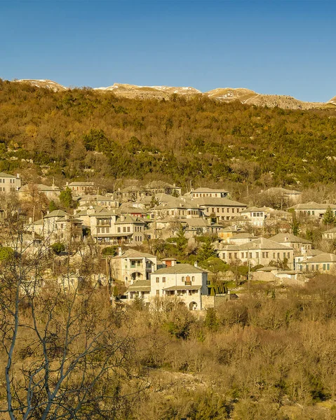 Pequeña Ciudad Parte Superior Hil Peloponeso Griego —  Fotos de Stock