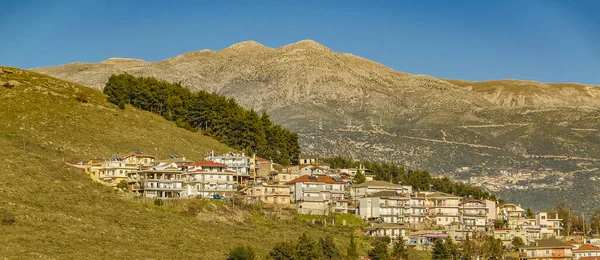 Small Town Top Hil Peloponnese Greece — Fotografia de Stock