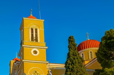 Dış görünüş galaksisi kilisesi, phocis, Greek