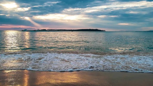 После Полудня Летняя Сцена Пляже Манса Пунта Дель Озил Уругуэй — стоковое фото