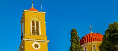 Dış görünüş galaksisi kilisesi, phocis, Greek