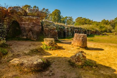 Grutas del Palacio 'nun dış görünüşü Flores Bölümü, Uruguay' da bulunan eşsiz bir geopark.