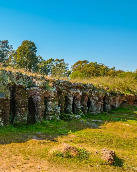 Vista Exterior Grutas Del Palacio Geoparque Único Ubicado Departamento Flores — Foto de Stock