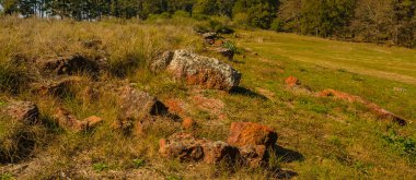 Grutas del Palacio 'nun dış görünüşü Flores Bölümü, Uruguay' da bulunan eşsiz bir geopark.