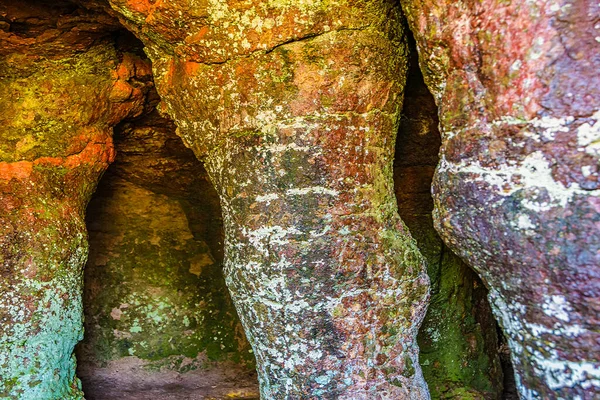 Interiör Syn Grutas Del Palacio Unik Geopark Ligger Golv Avdelning — Stockfoto