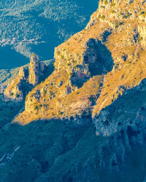 Dia Paisagem Cena Famoso Miradouro Beloi Parque Nacional Vikos Aoos — Fotografia de Stock