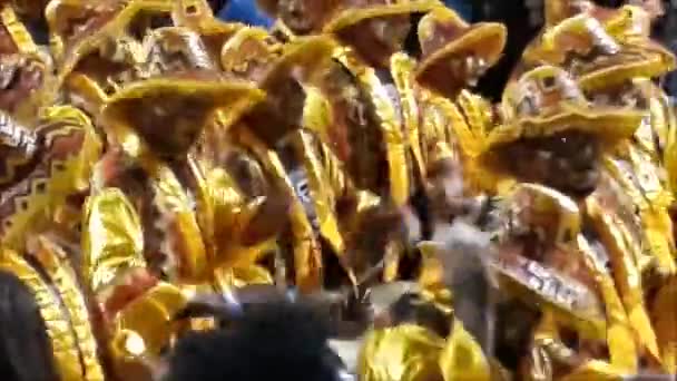 Montevideo Uruguay Febrero 2022 Bateristas Aleatorios Tocando Desfile Carnaval Montevideo — Vídeos de Stock