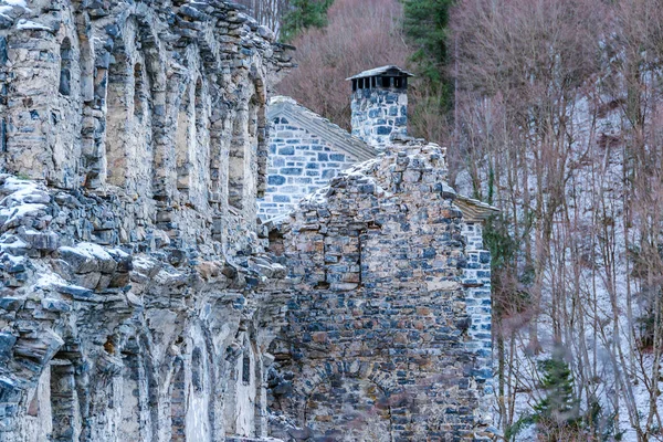 Altes Heiliges Kloster Des Heiligen Dionysios Vom Olymp — Stockfoto