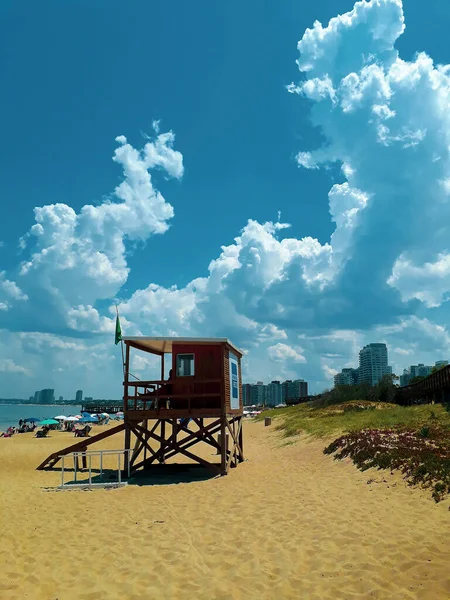 Punta Del Este Uruguay Januar 2022 Sonniger Sommertag Strand Von — Stockfoto