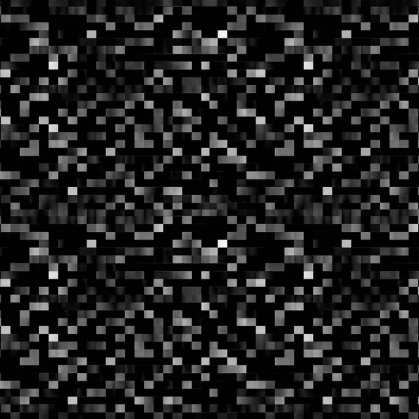 Черно Белый Мотив Пиксельной Сетки Геометрической Бесшовной Структурой — стоковое фото