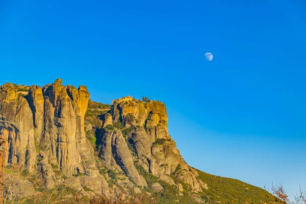 Rocky Landscape Scene Meteora Site Tesalia Greece — Stock Photo, Image