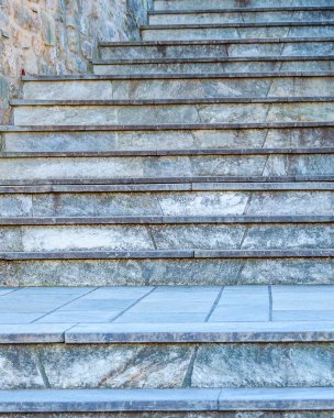 Taş basamaklar, meteora manastırları, Tesalia, Yunanistan